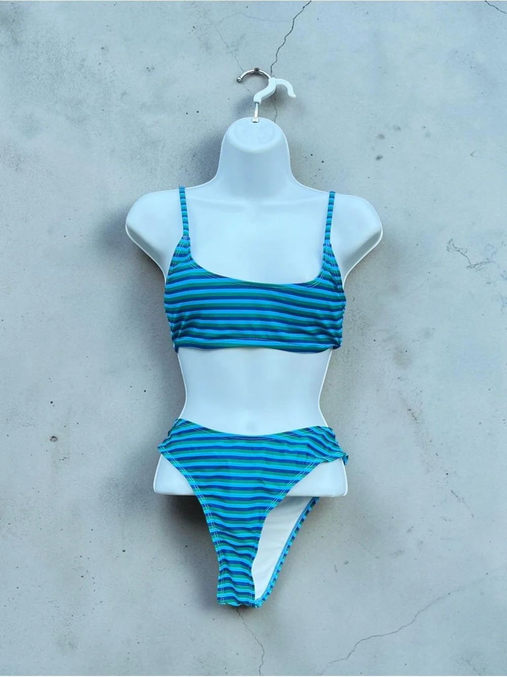 Blue Stripe Bikini Set – Size S – NWOT